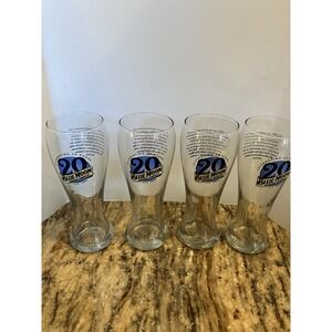 -  Lot of 4-   BLUE MOON BEER 20th Anniversary  Pint Glasses